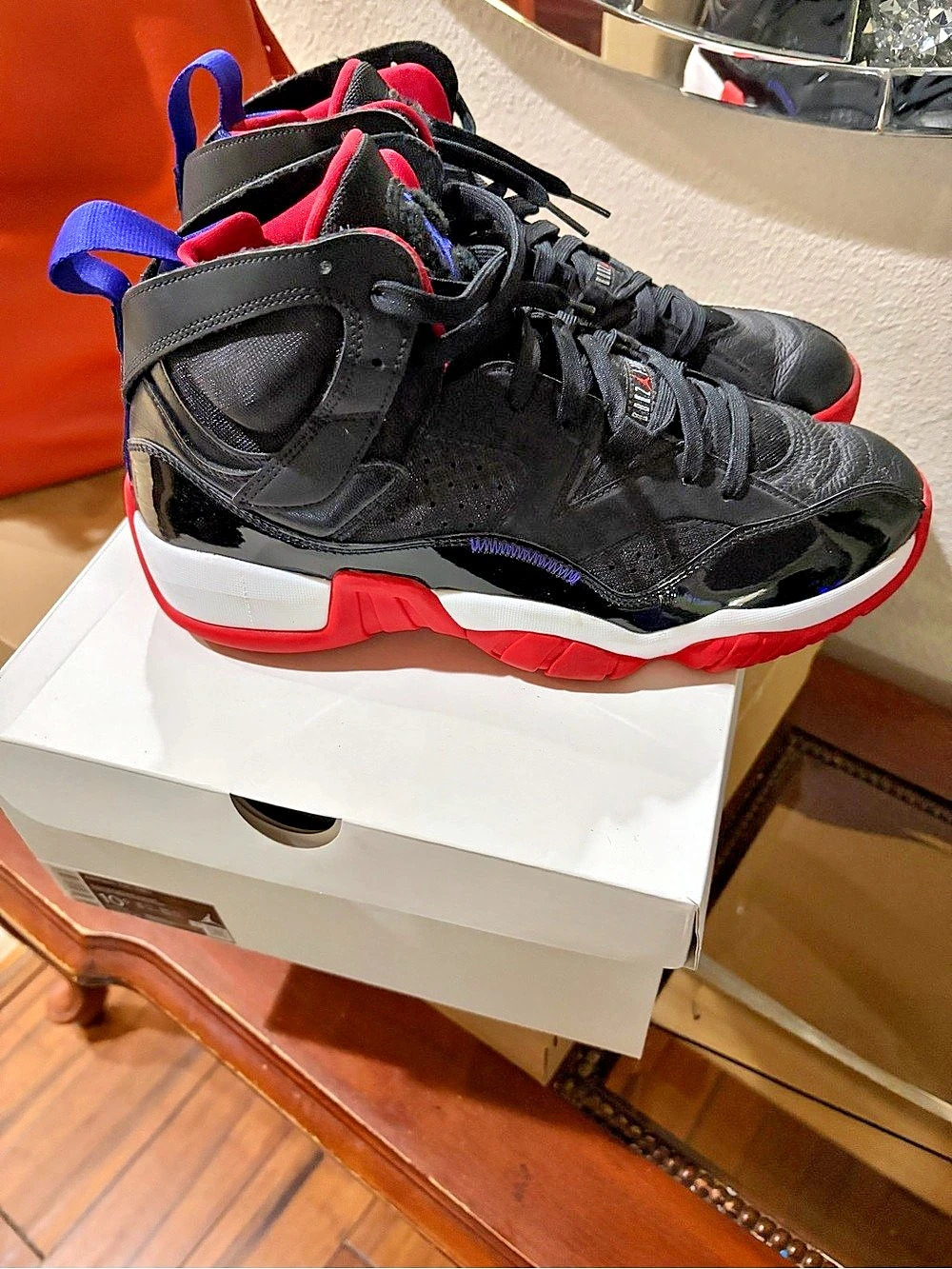 Jordan Air Jordan Dub Zero "Bred" Sneakers in Black & Red